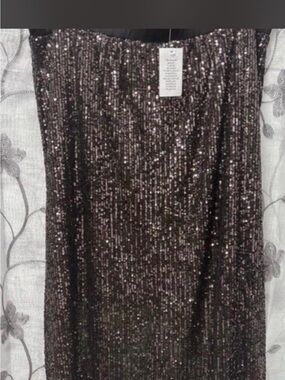 Sequined Pencil Skirt in Black by Susan Graver